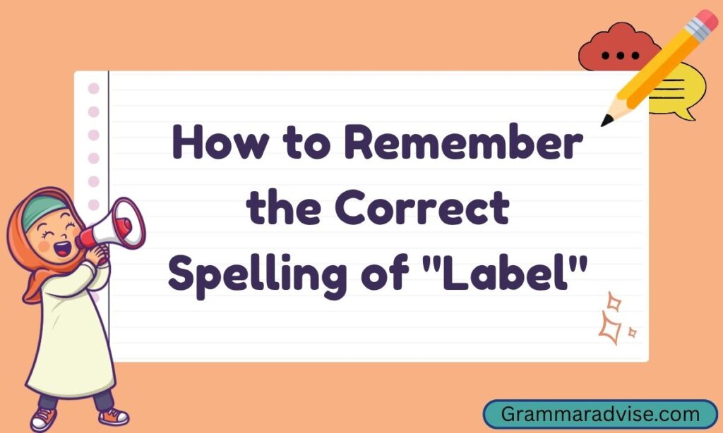 How to Remember the Correct Spelling of Label