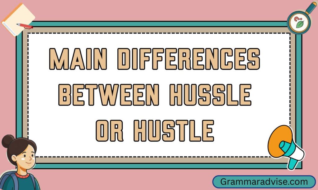 Main Differences Between Hussle or Hustle