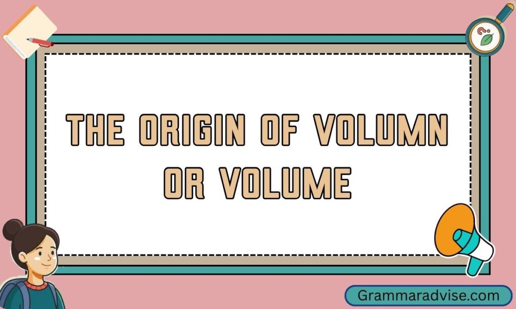 The Origin of Volumn or Volume