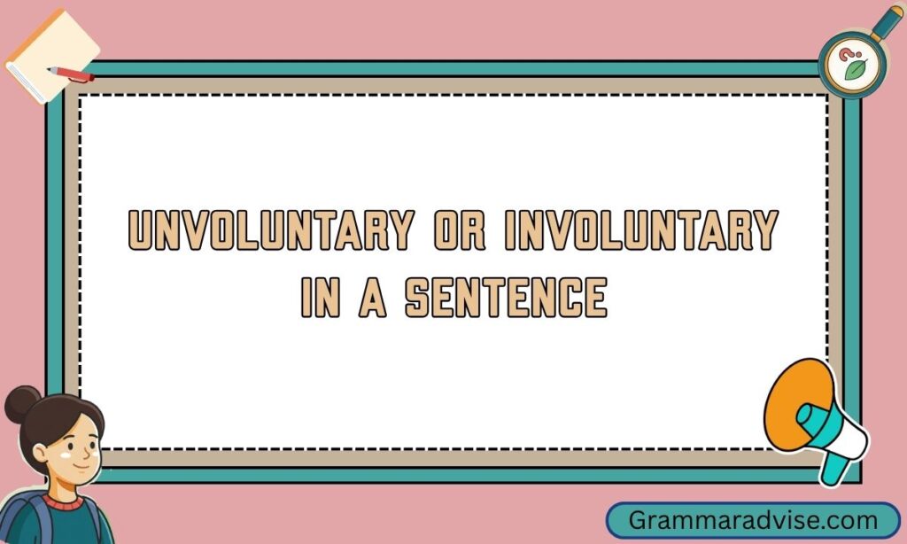 Unvoluntary or Involuntary in a Sentence
