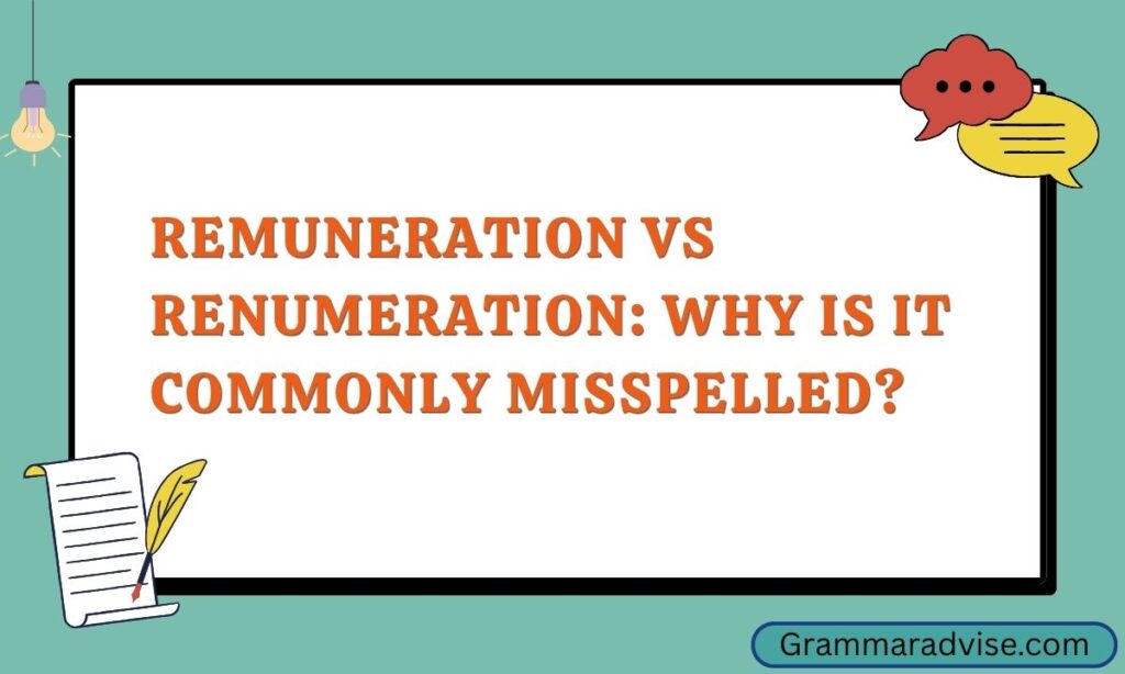 Remuneration vs Renumeration Why Is It Commonly Misspelled