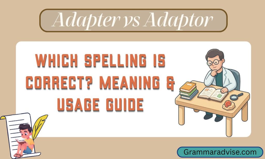 Adapter vs Adaptor