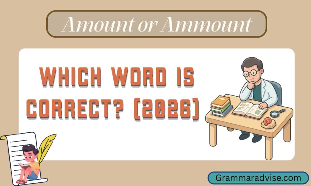 Amount or Ammount