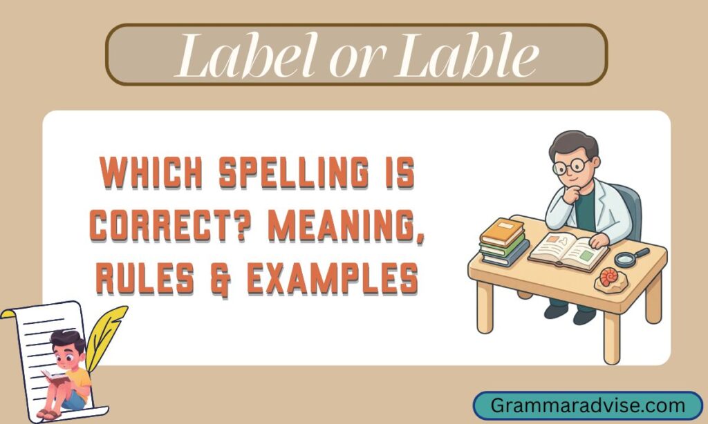 Label or Lable