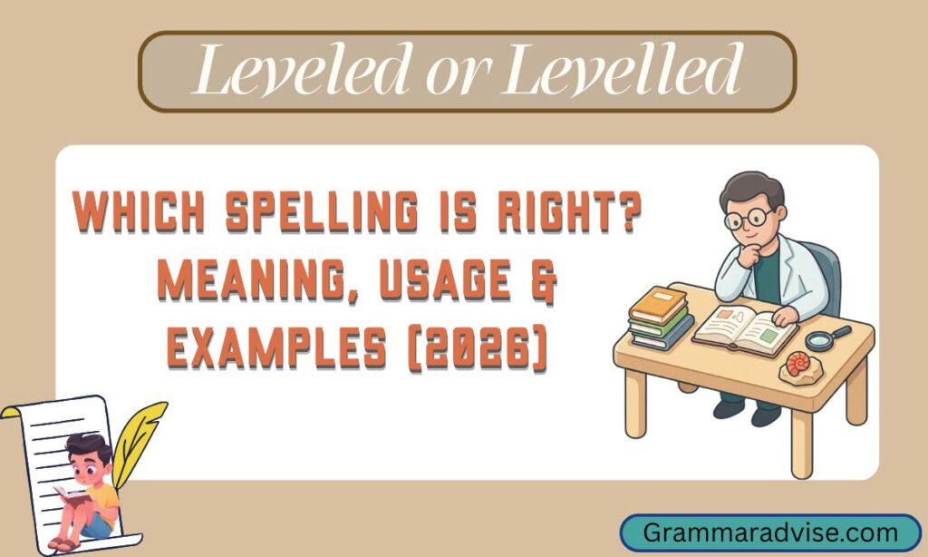 Leveled or Levelled