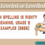 Leveled or Levelled