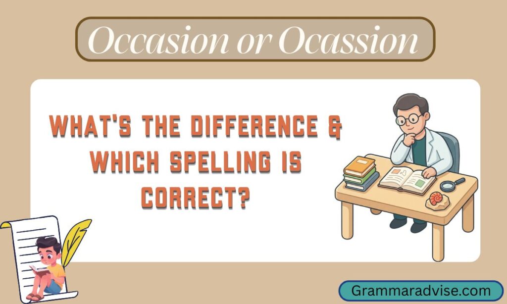 Occasion or Ocassion