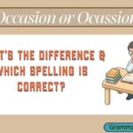Occasion or Ocassion