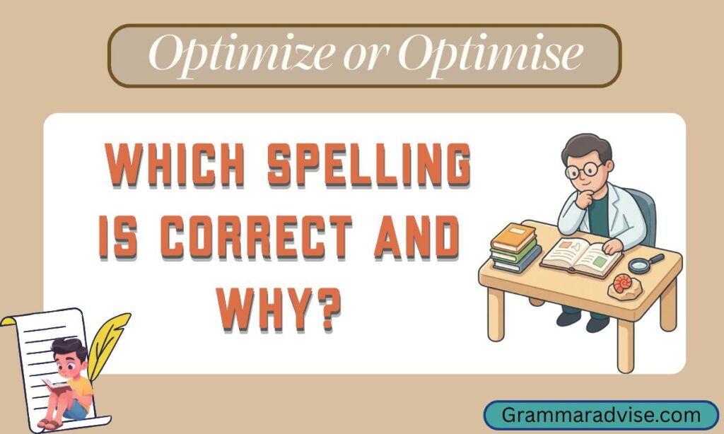 Optimize or Optimise