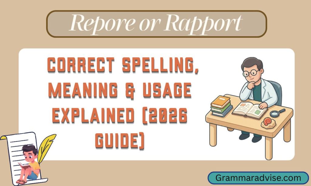 Repore or Rapport