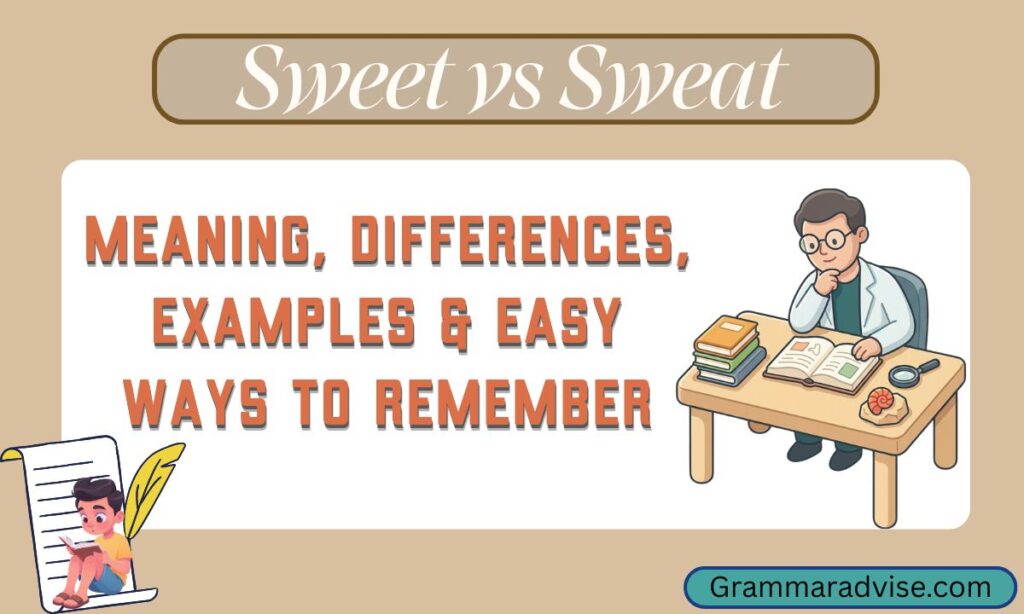 Sweet vs Sweat
