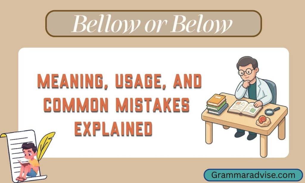 Bellow or Below