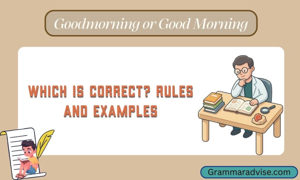 Goodmorning or Good Morning