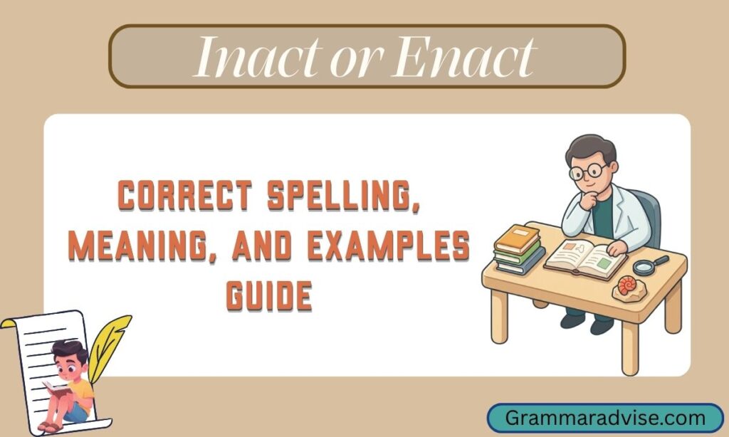 Inact or Enact