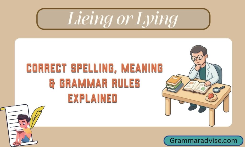 Lieing or Lying