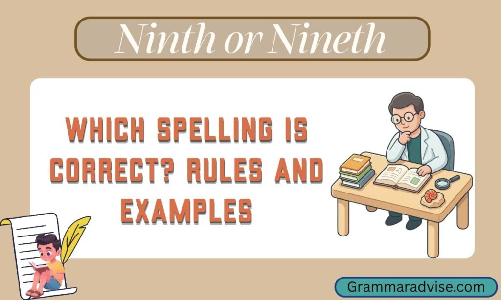 Ninth or Nineth