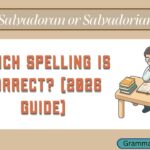 Salvadoran or Salvadorian
