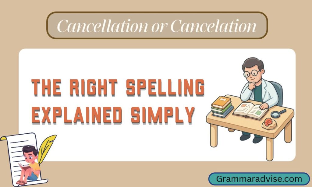 Cancellation or Cancelation