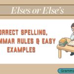 Elses or Else’s