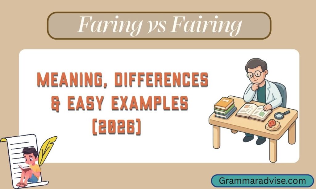 Faring vs Fairing