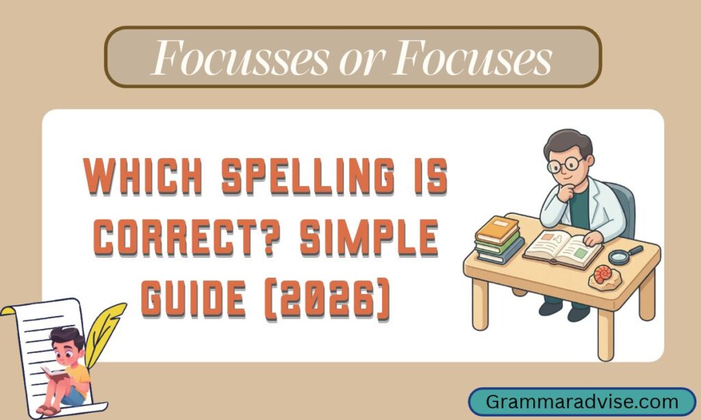 Focusses or Focuses