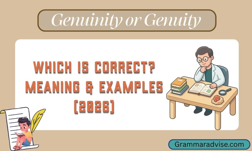 Genuinity or Genuity