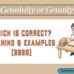 Genuinity or Genuity