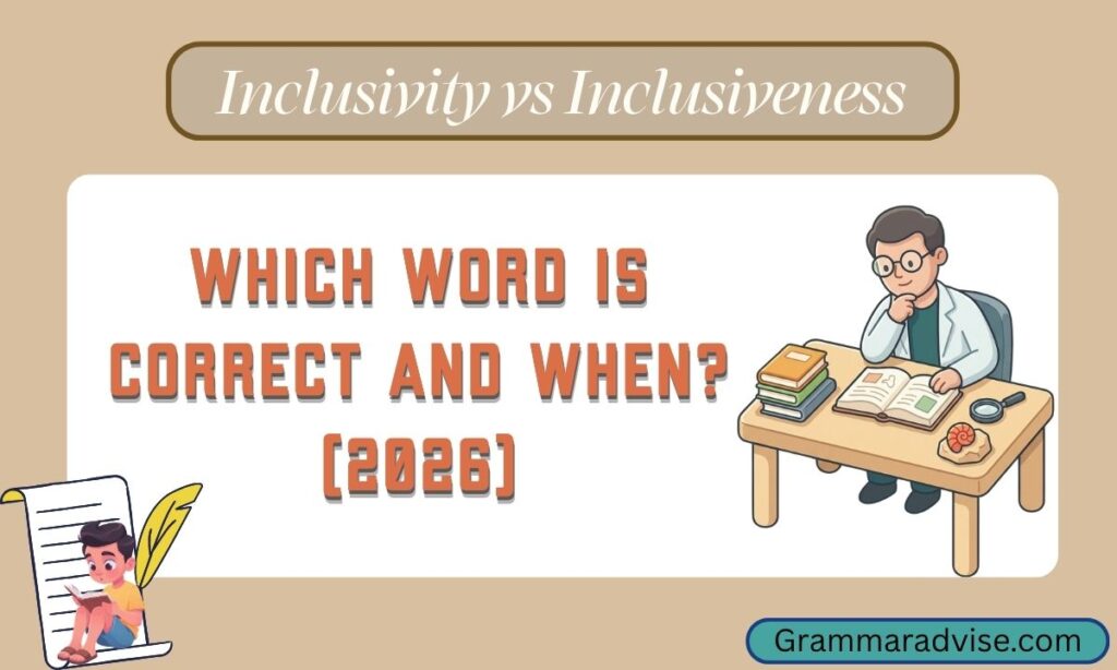 Inclusivity vs Inclusiveness