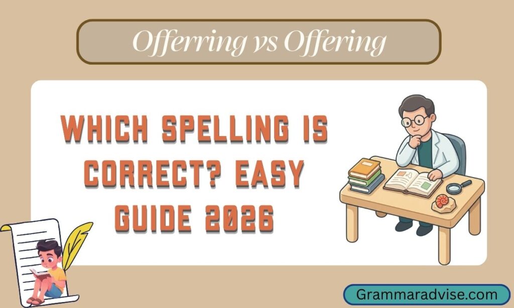 Offerring vs Offering