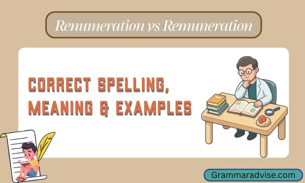 Renumeration vs Remuneration