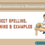 Renumeration vs Remuneration