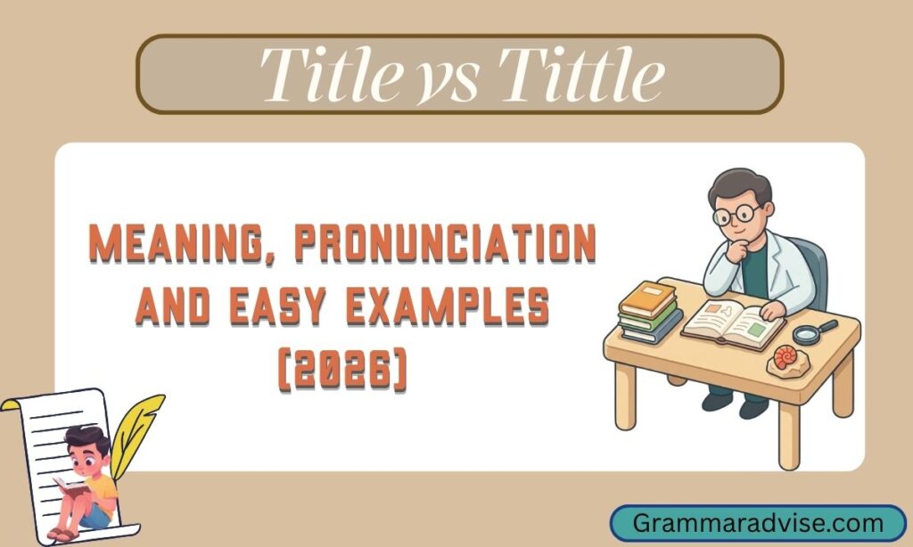 Title vs Tittle
