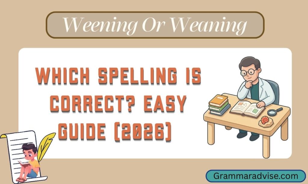 Weening Or Weaning